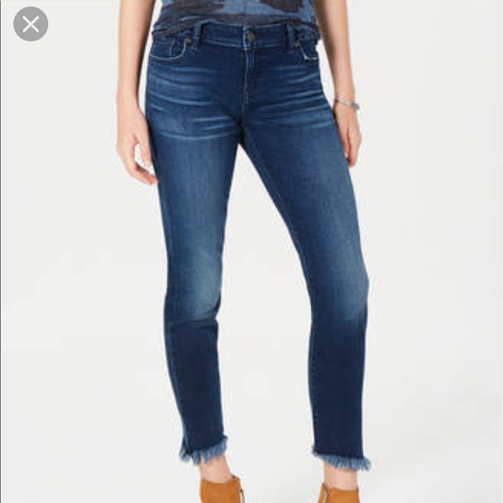Lucky brand tulip frayed jeans